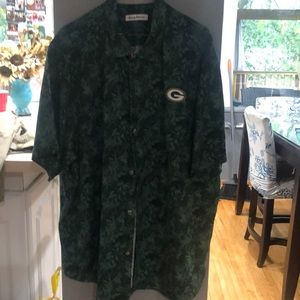 TOMMY BAHAMA NFL JUNGLE SHADE SILK CAMP SHIRT